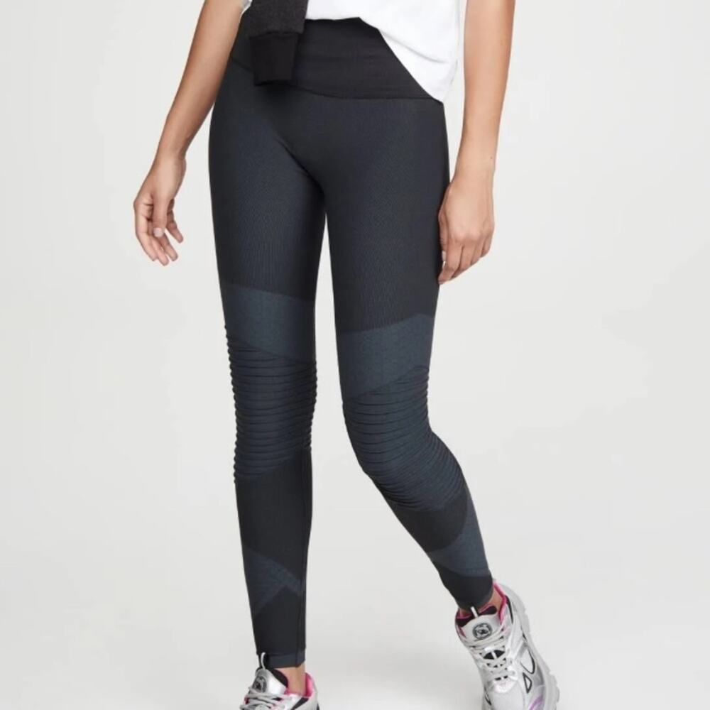 SPANX Look At Me Now Seamless Moto Leggings blue 50200R Woman's Size XL